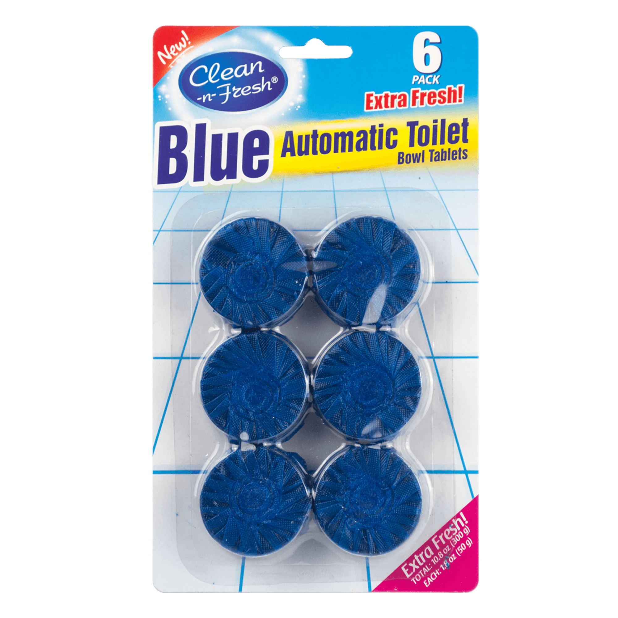 8pk Certificate Toilet Bowl Cleaner Block Automatic Toilet Deodorizer Toilet Tablet Blue Block