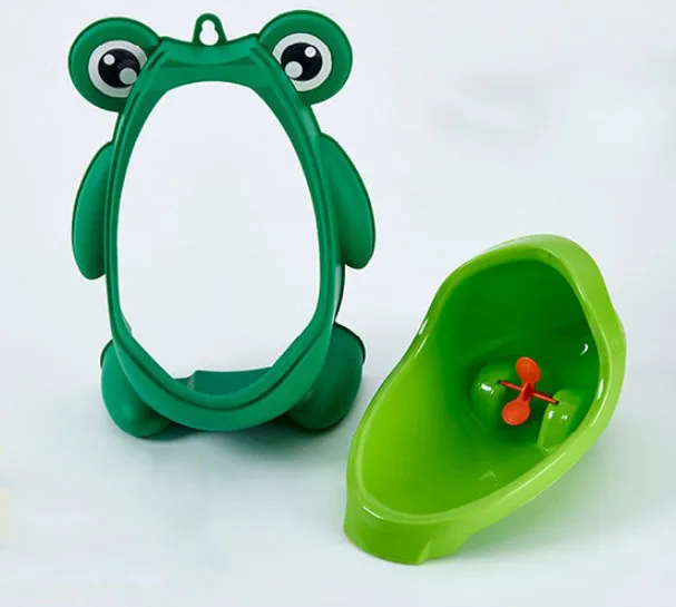 Frog Pee Training Cute Potty Training Urinal for Boys with Sucker Funny Aiming Target Urinals with for Toddler Boy Green Blue