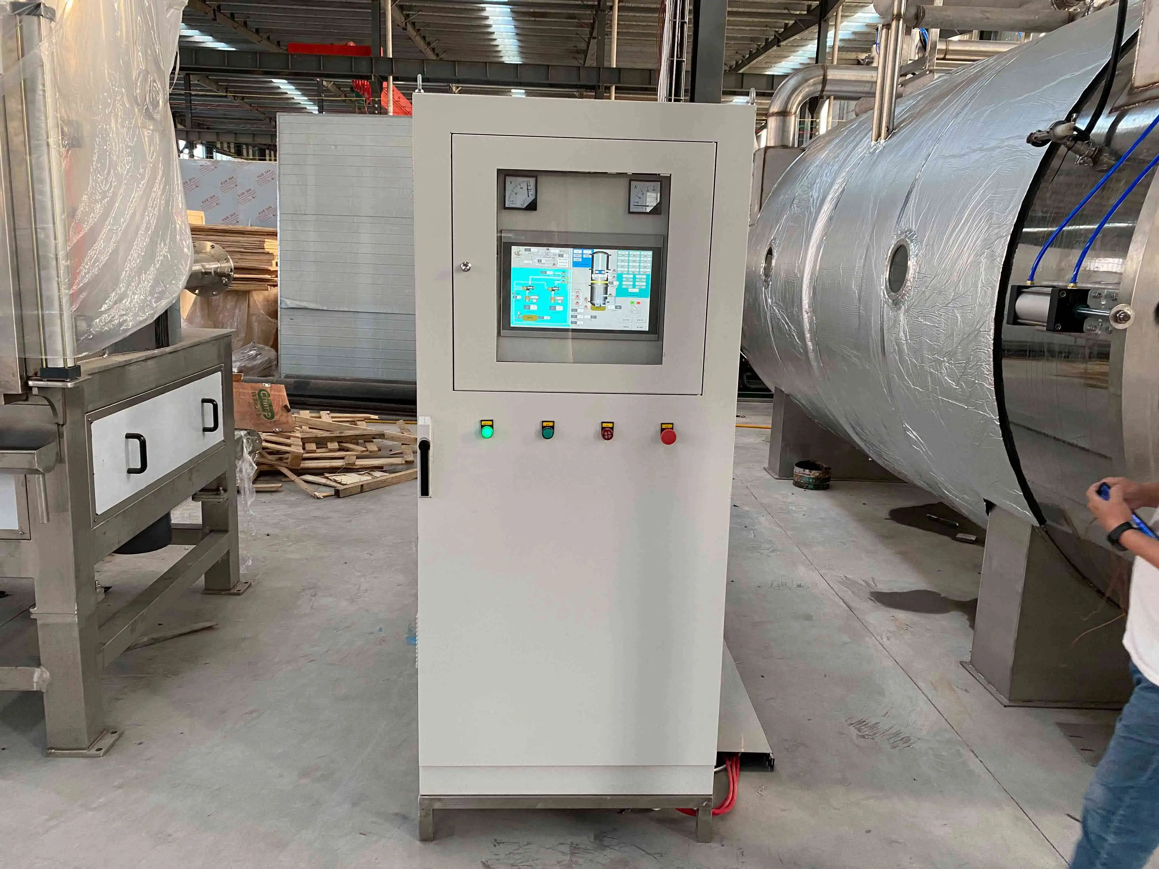 100 square large industrial pet food lyophilizer freeze dryer lyophilization equipment for sale