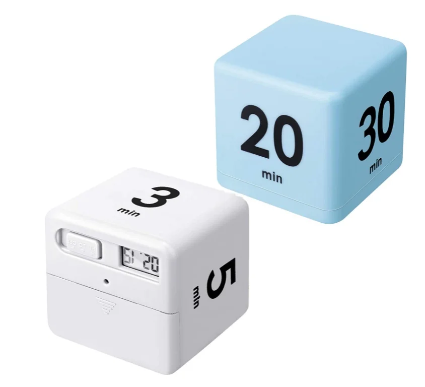  small personal kid interval visual friendly dial digital workout exercise cube timer