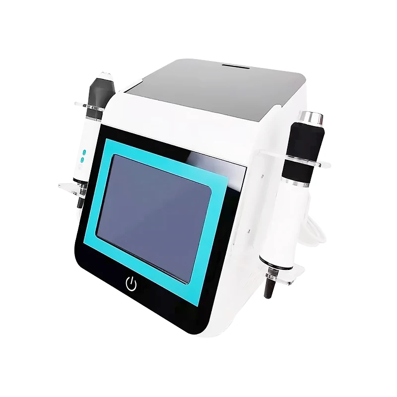 Home Use Beauty Instrument Oil Absorbing Beauty Massage Hydra Oxygen Facial Machine Desktop 3 Handles Oxygen / Rf