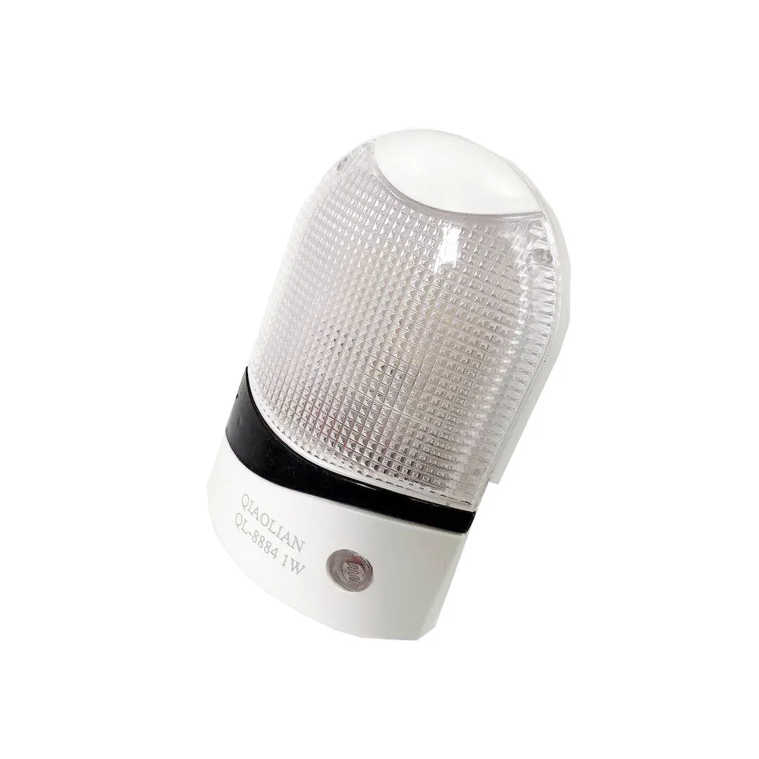 
Qiaoda High Quality EMC LVD 1W Light Sense LED Nightlight 110-250V Durable Save Electricity Classic Electric Socket Night Light 