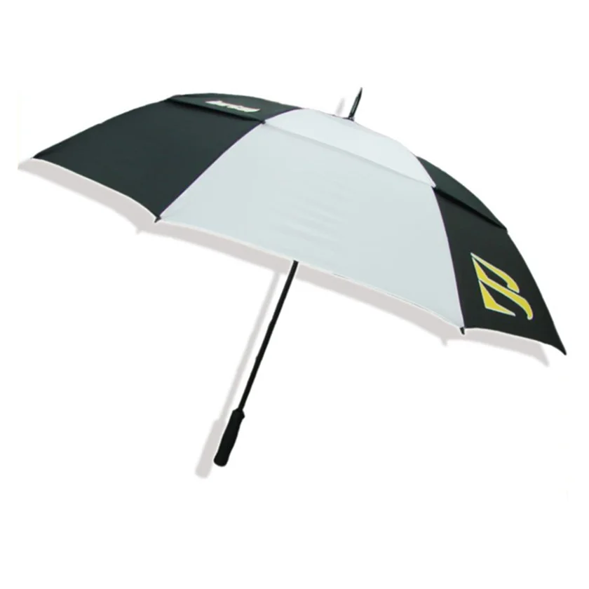 23 inches Cheap Windproof Blue and White Custom Logo Promotional Design Printing Straight Advertising Umbrella