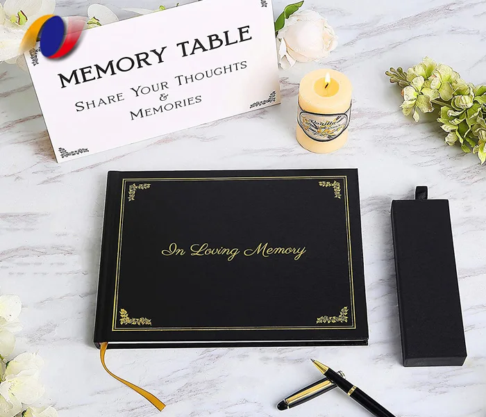 Похоронная Гостевая книга и открытка популярная элегантная мемориальная для похорон печать на заказ цветная