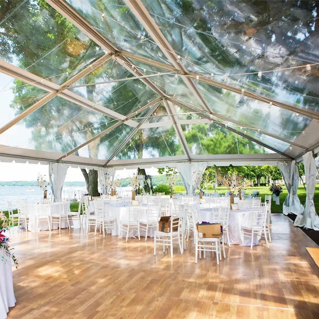 Luxury  Good-looking  Outdoor  Waterproof Transparent  Tents For Wedding Fashion Restaurant Events Party Clear Span Tent