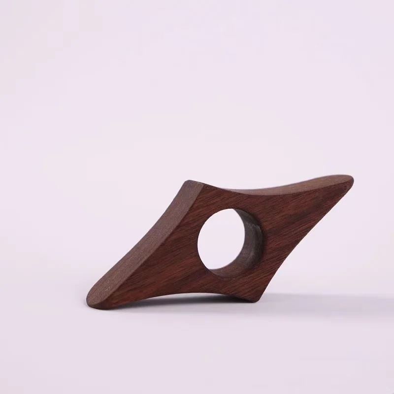 Solid wood reading and page pressing ring, one handed book holder, wooden handicrafts, wooden bookshelf