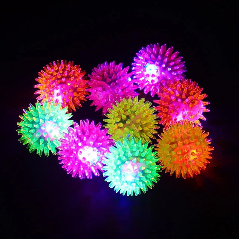 New Kids Toy 1PCS Flash Elastic Massage Ball Glowing Toys Flash LED Lights Stars Shine In Dark Toys Child
