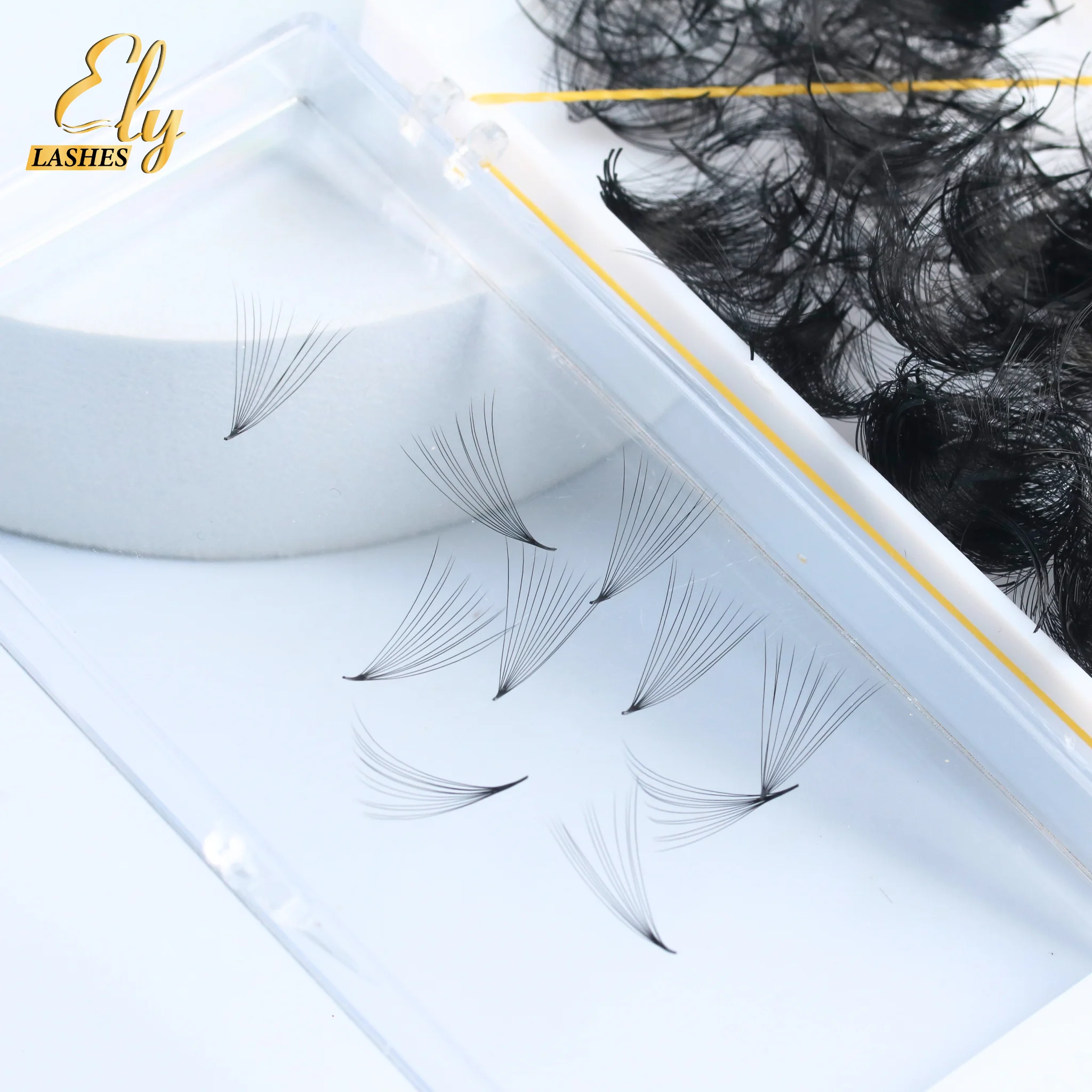 Dark Black Eyelashes Mix Length Wholesale Lashes Support OEM ODM As your Brand Lash Boxes from Viet Nam Manufacturer