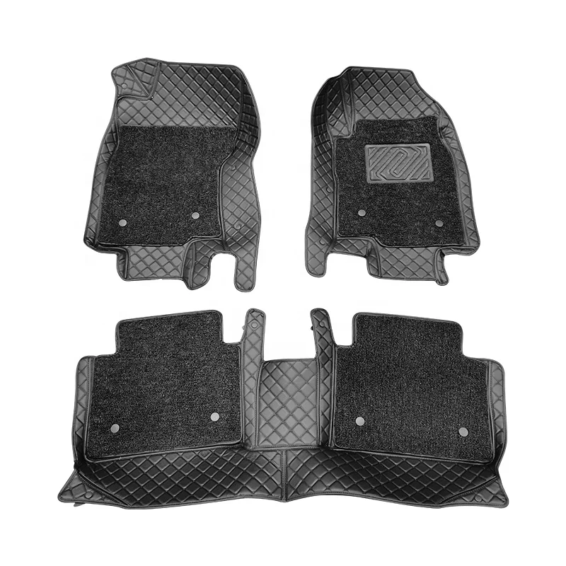 Factory direct sale customized Double-layer 7D car mat complete in specifications auto accessories use for Camry Corolla