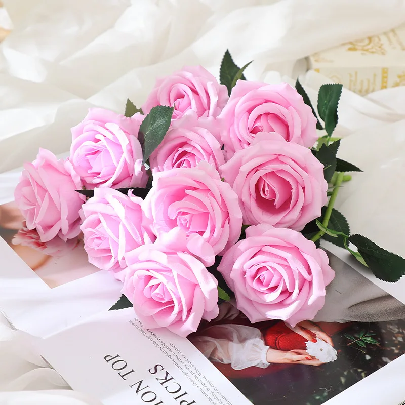 Wedding bouquet short simulation rose creative table flower decoration simulation silk artificial flower wedding bouquet