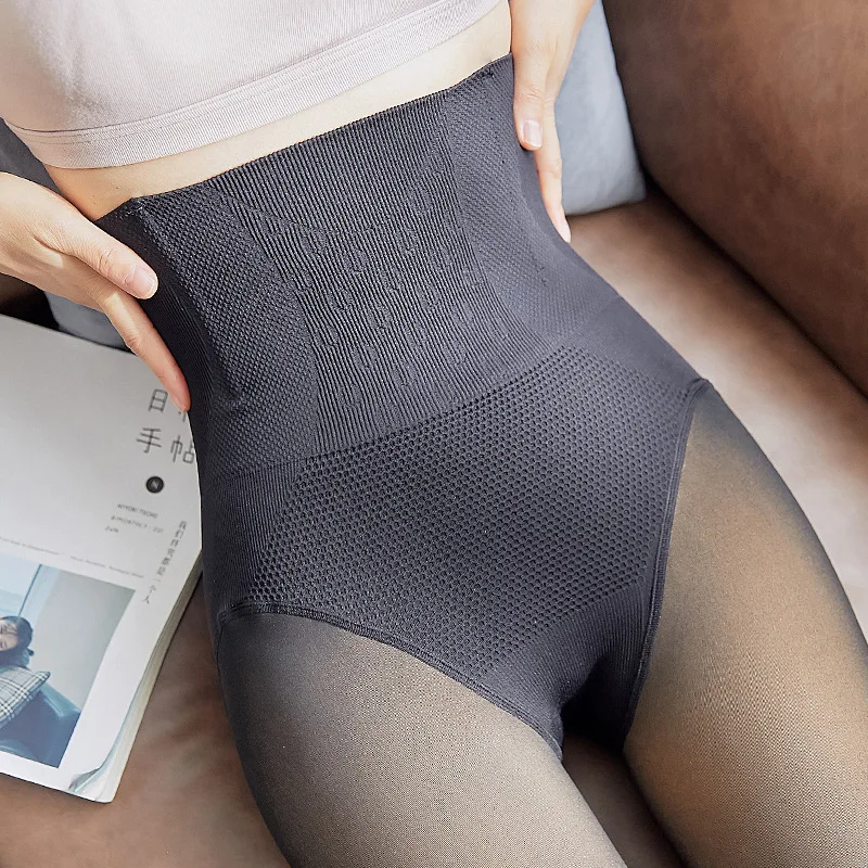 Winter Seamless Leggings Women High Waist Plus Velvet Thick Push Up Pantyhose Super Elastic Cashmere Cold-Resistant Warm Tights