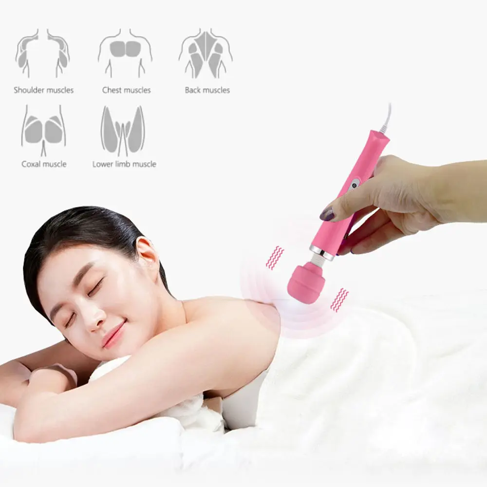 Factory Direct Online Hot Sale Adult Toy AV Wand Towline AV Vibrator Water Proof AV Massage Stick