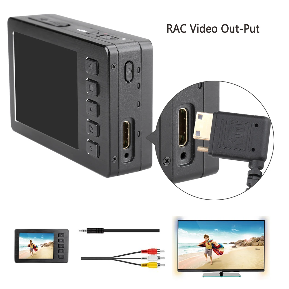 VD5000II FULL HD 1080P 2.7 Inch LCD DVR with 3.0MP Hight Resolution Lens  Body Camera with Digital Video Recorder