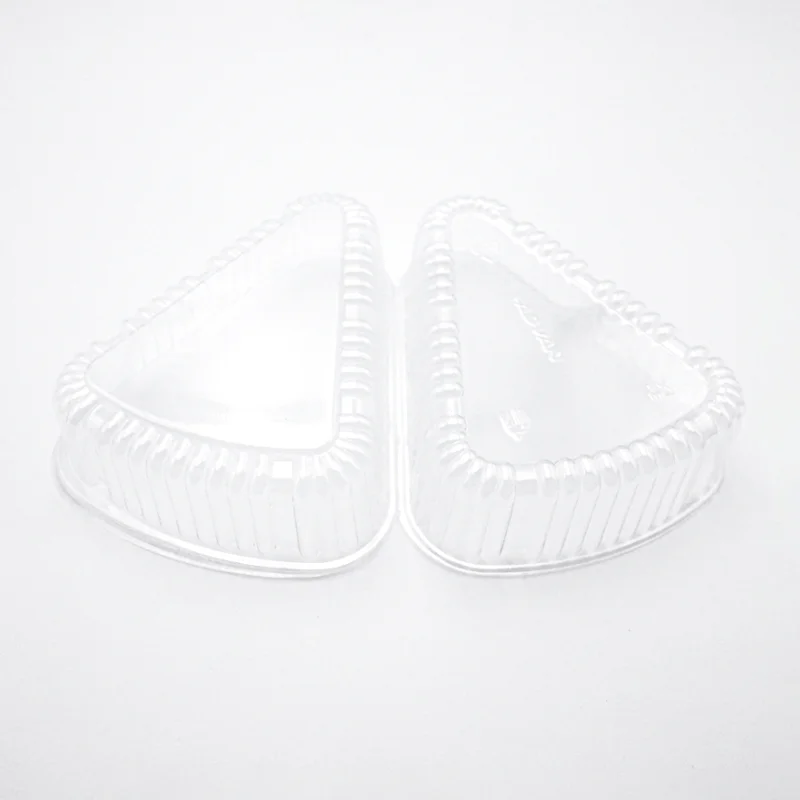 Factory for Blister Disposable Transparent Cake Box Plastic Triangle Shape Cake Container With Clear Lid