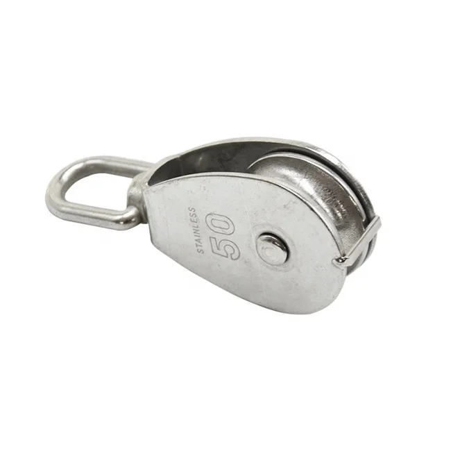 steel cable guide roller single Pulley Block construction lift pulley rope lifting pulley