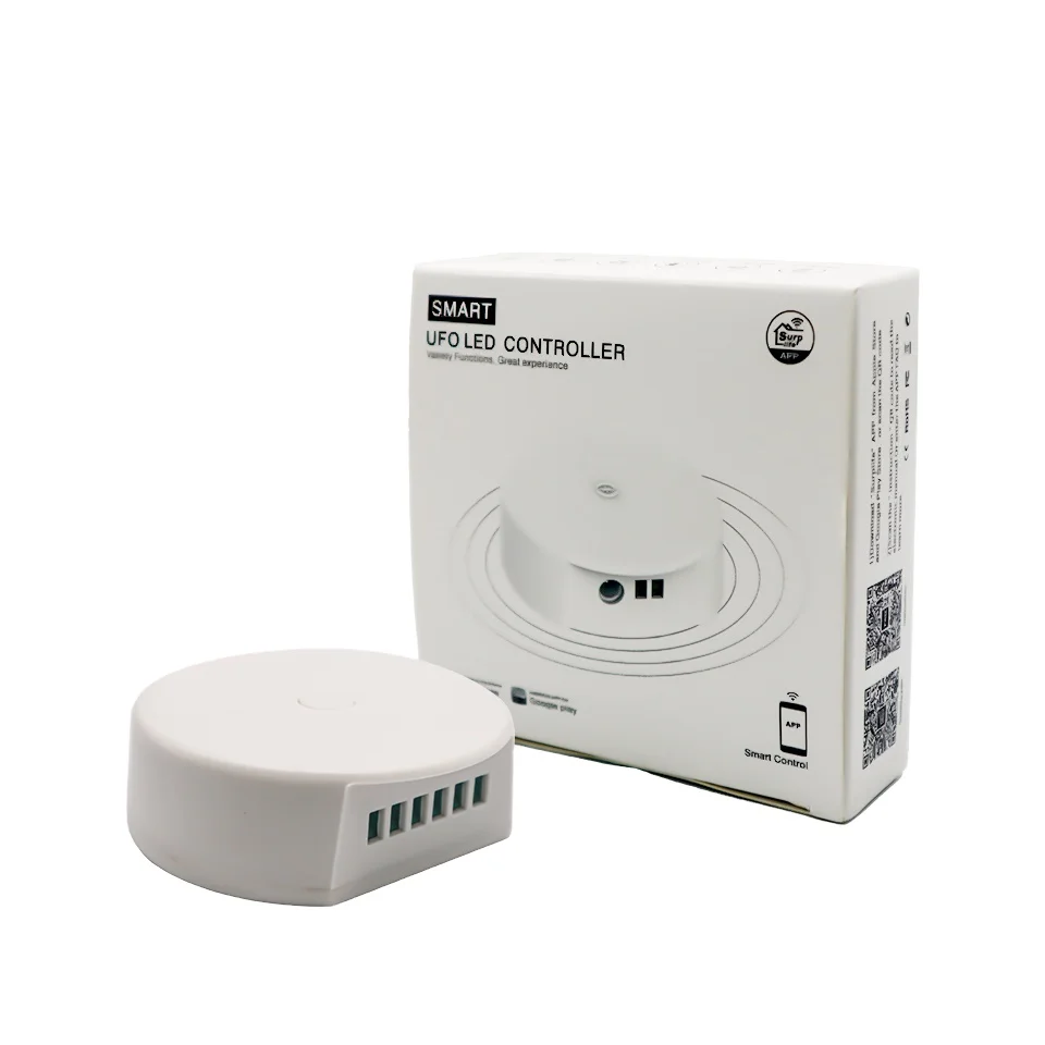 UFO LED BT Mesh Controller RGB / RGBW DC12-24V 16A Max 192W 4A/CH Hao Deng APP Mobile Control Support Group Timing Music Model
