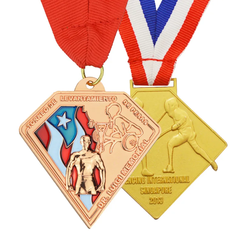 3D Zinc Alloy Medalla Taekwondo Karate Medals Sports Judo Medals Gold Silver Copper