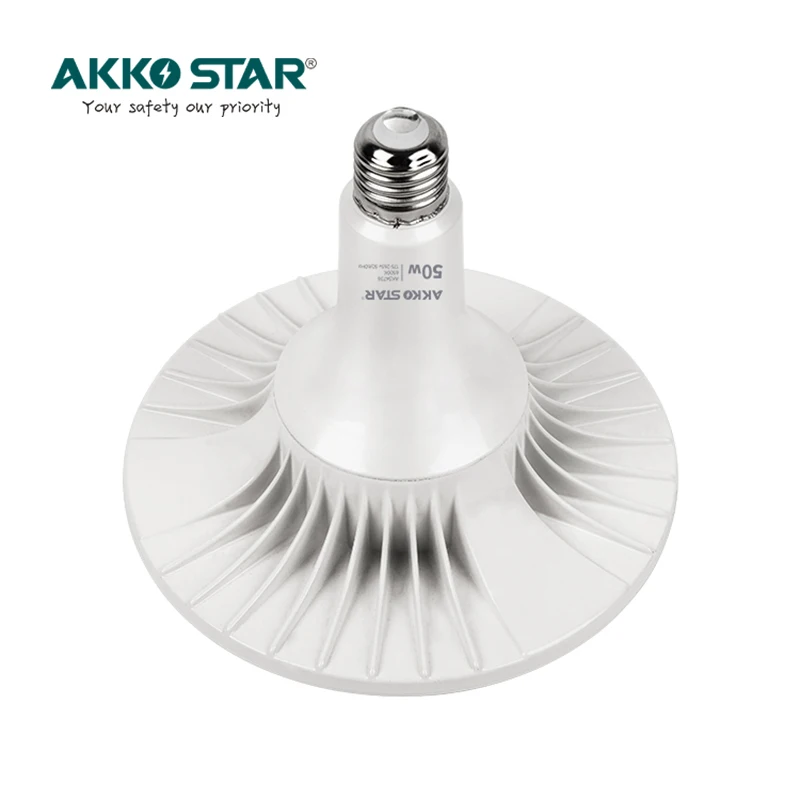 AKKO STAR Intelligent Driver Energy Saving Warranty for Two Years E27 30W/50W/60W/70W UFO Led Light Bulb AC Led Lamp 100w 75 100