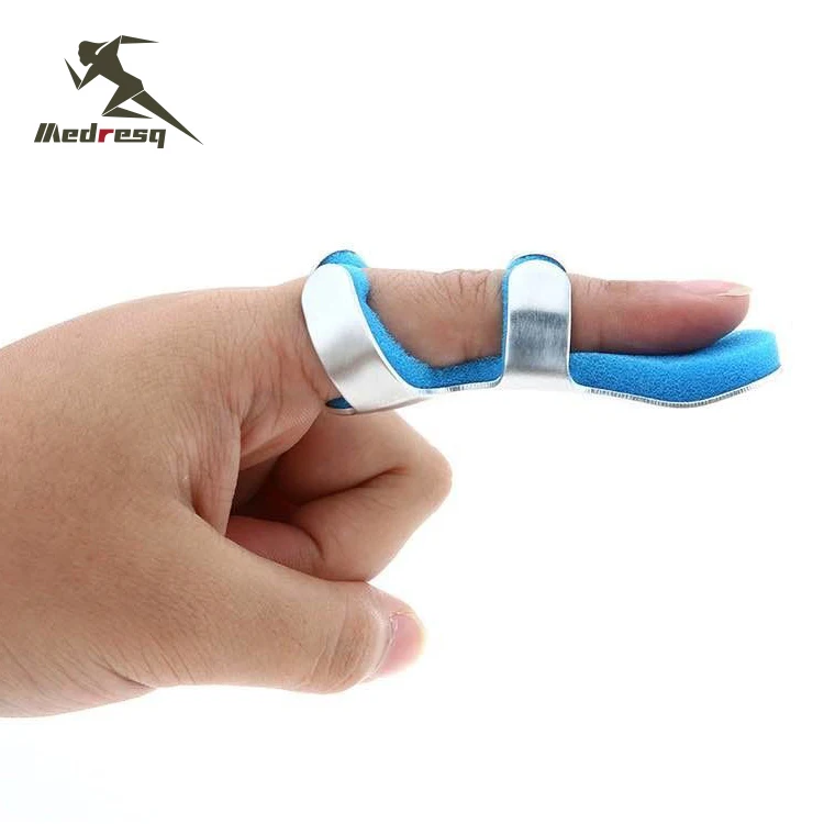 Medresq Foam Padded First Aid Aluminum Alloy Medical Finger Splints Thumb Splint For Broken Injured Fingers Stabilization