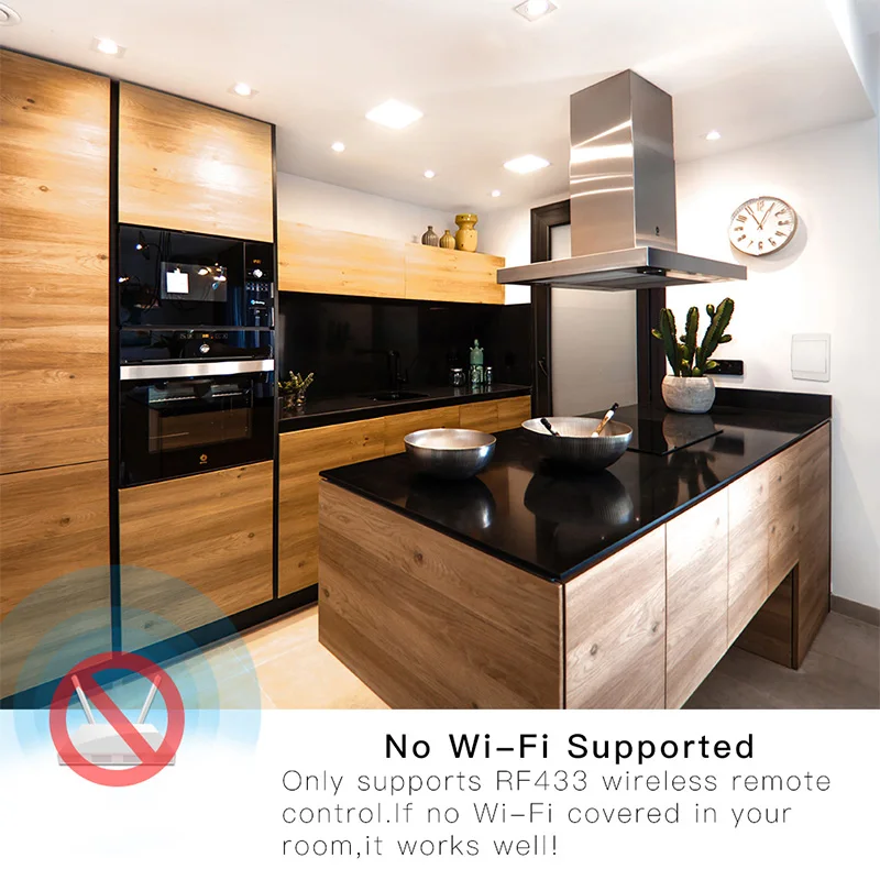 RF 433 No Battery Self Powered Wireless Remote Control Smart Wall Light Push Button Switch Receiver Transmitter 1 2 3 4 Way