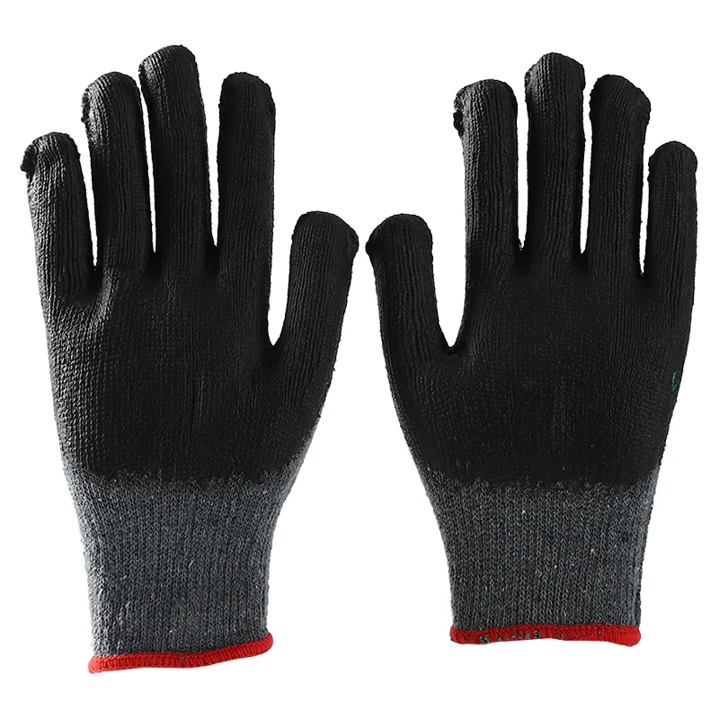 China Manufacturer Gloves Latex Coated Cotton Gloves For Building Construction