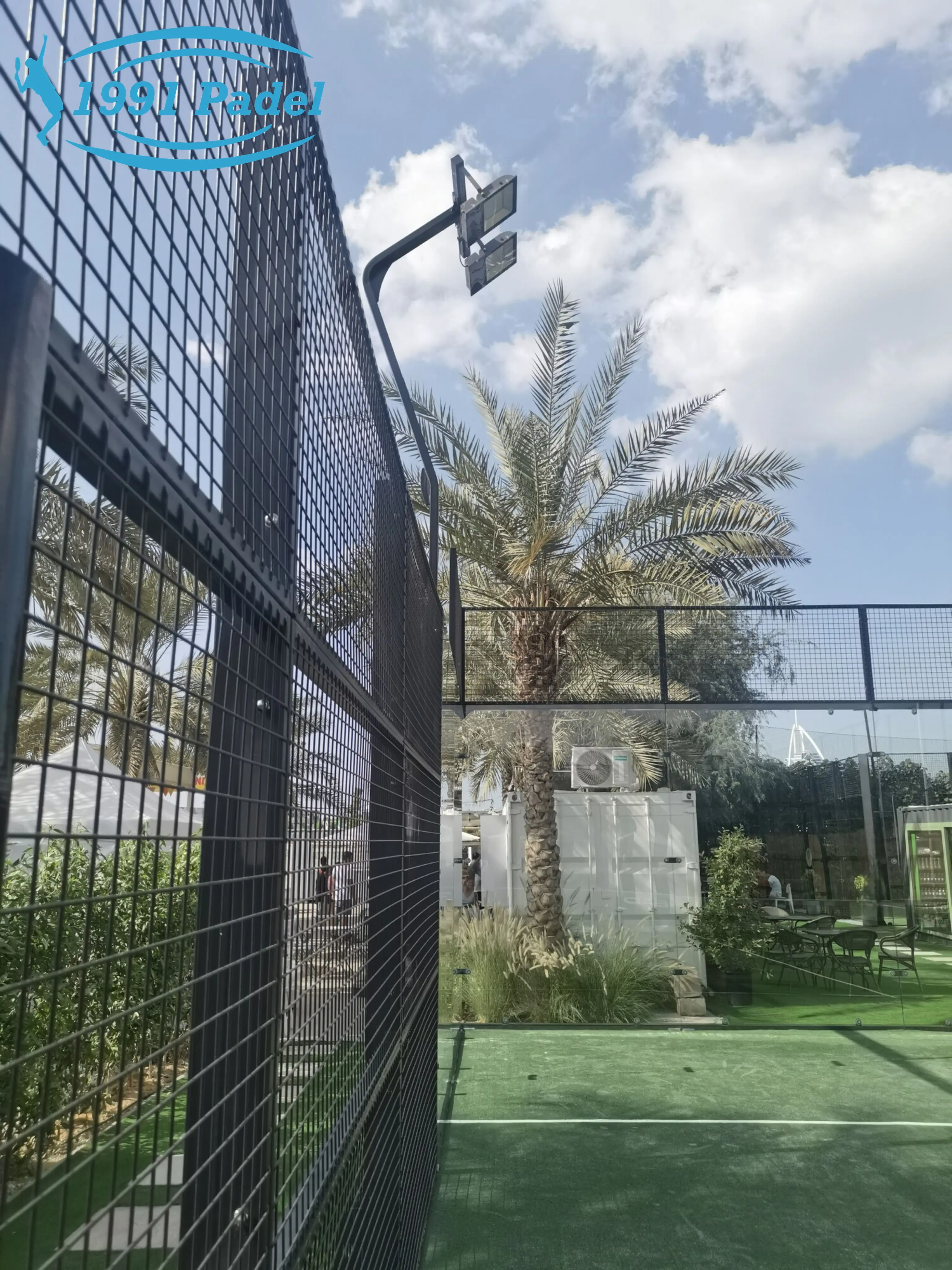 Indoor Panoramic Padel Tennis Court Supplier Artificial Grass Cancha De Padel Customized Padel Tennis Court