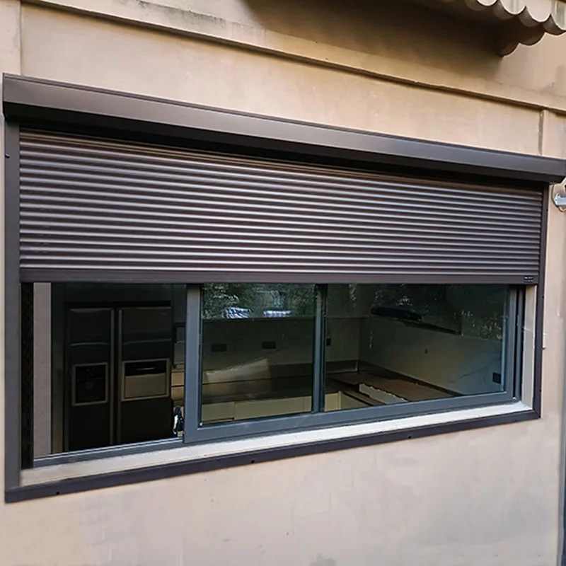 Manufacturer Direct Sales Aluminum Vertical Rolling Shutter Window Suitable for Villas