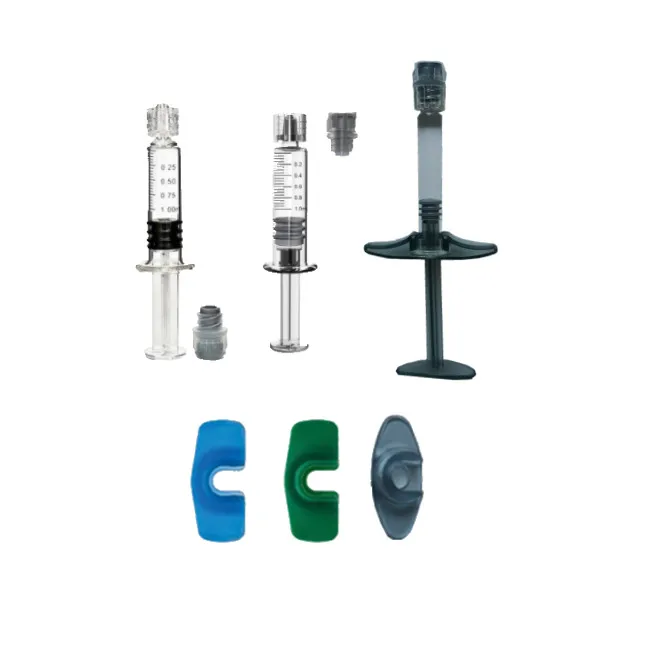 Medical Hospital Disposable Syringe 1ml with barrel Luer Lock back stop for Single Use