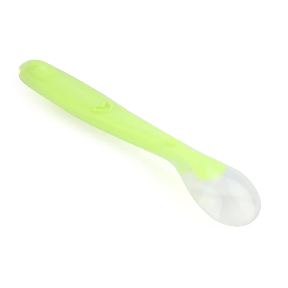 Baby spoon feed medicine spoon baby learn to eat training children rice powder paste auxiliary food baby silicone soft spoon