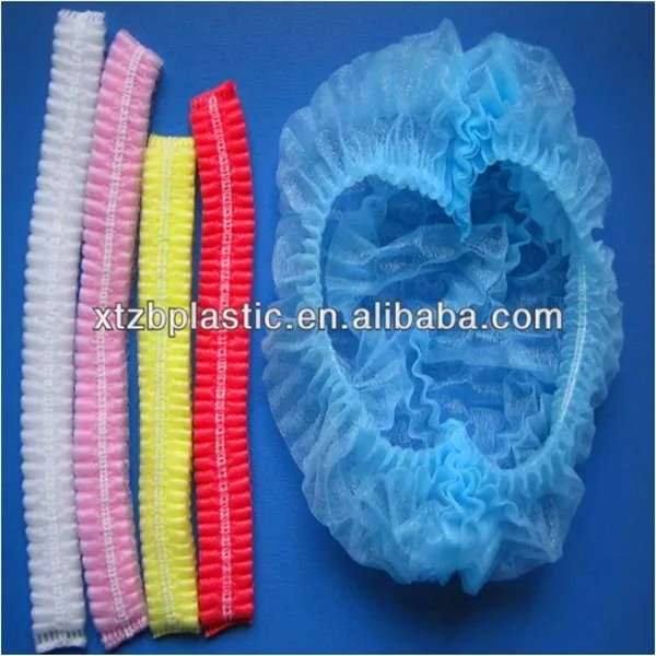 disposable hairnet mesh Spunbond Bouffant PP Nonwoven Hair net Isolation Elastic Dustproof Mesh Mob Cap