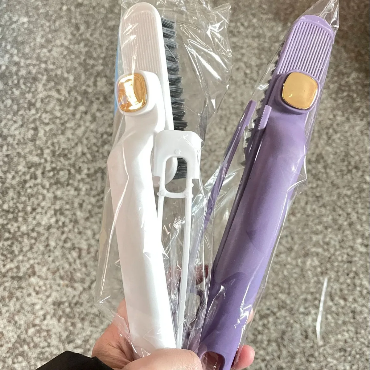 Multifunctional rotary cleaning brush bathroom toilet hard brush floor wash table cleaning gap  Window Corner Cleaning Brush