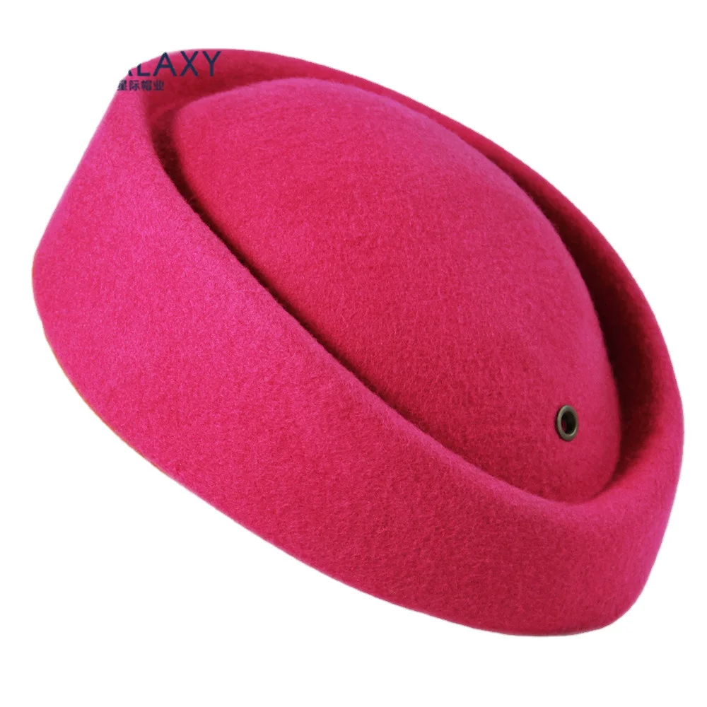 Wool stewardess hat aviation hat high speed railway train stewardess women hat