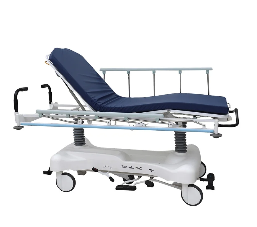 YXZ-E-4 Hydraulic Transfer Trolley  Room Service Stretcher, Mobile Hospital Patient Gurney Trolley