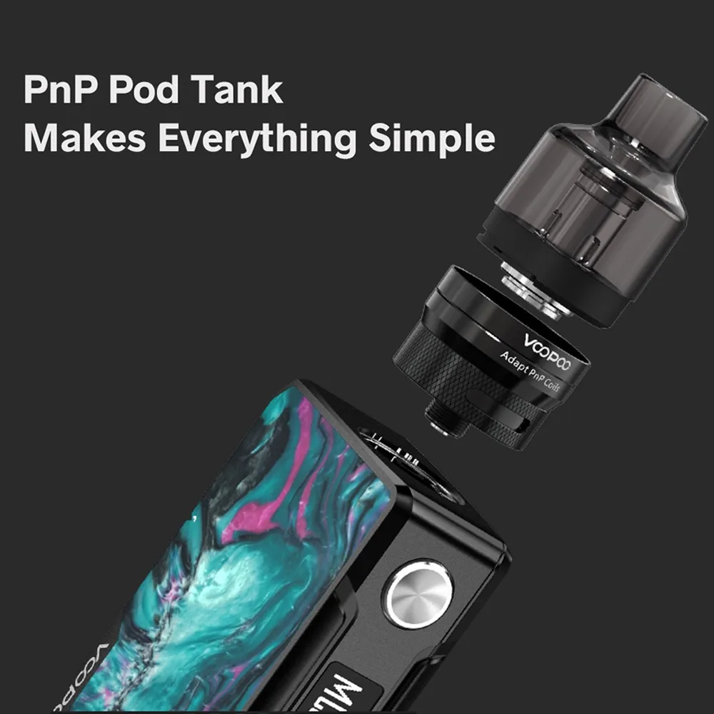 VOOPOO Drag 2 Refresh edition 177W TC Kit with PNP Tank pod 510-thread