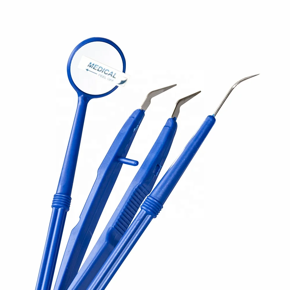 3 IN 1 Disposable Dental Examination Kit Dental Instruments kits For Dental Use
