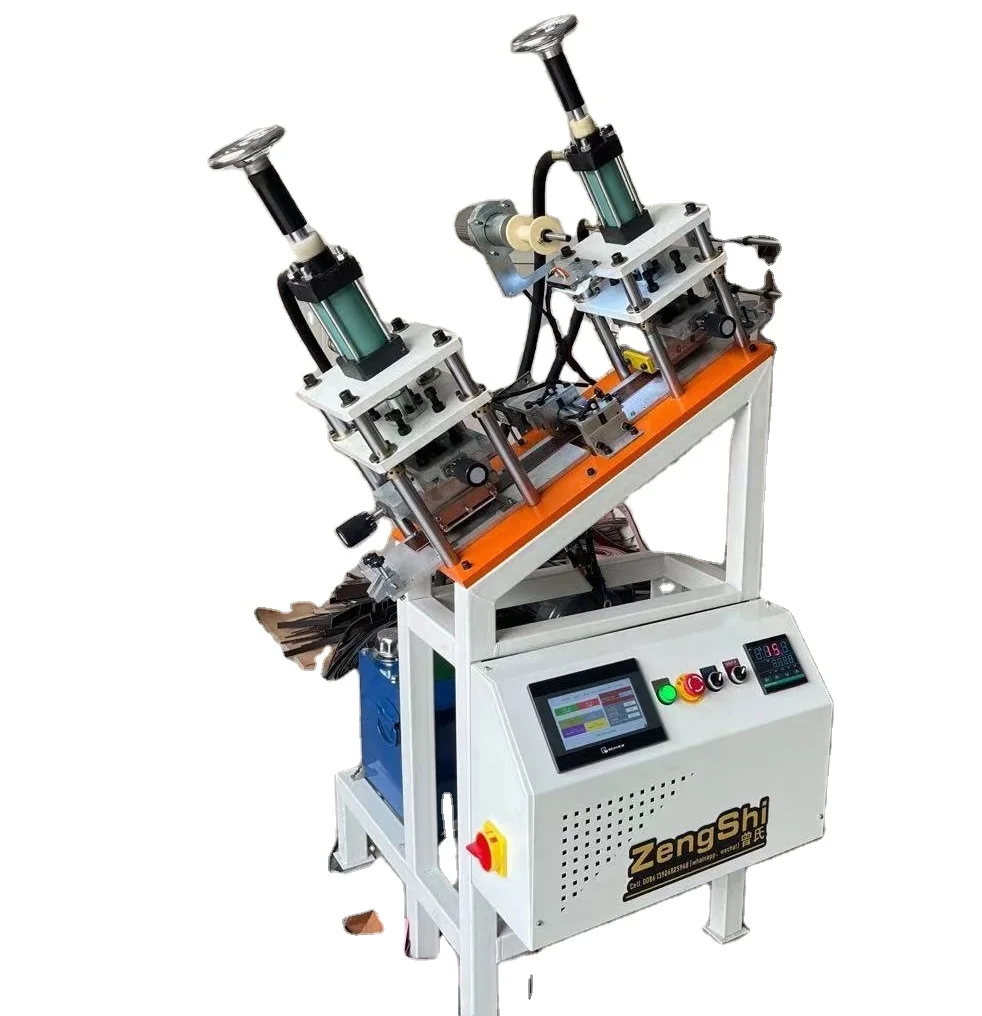 Automatic leather patch making machine for Denim Jeans label