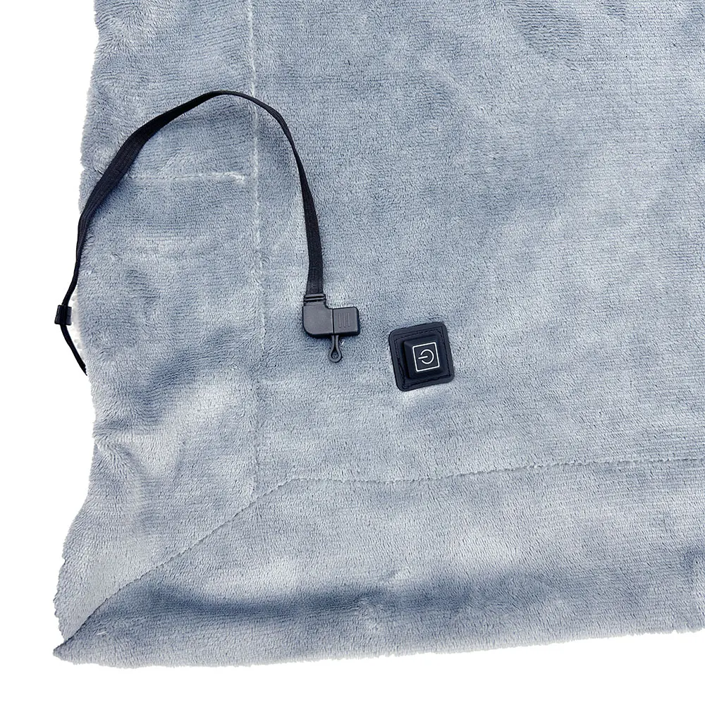 Custom Heating USB Custom Logo Printed Waterproof Electric Heated blankets Custom Hoodie Scarf Cushion Hand Warmer  Blanket