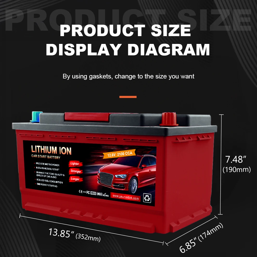 High Capacity 12.8V 60Ah lithium battery with Smart BMS