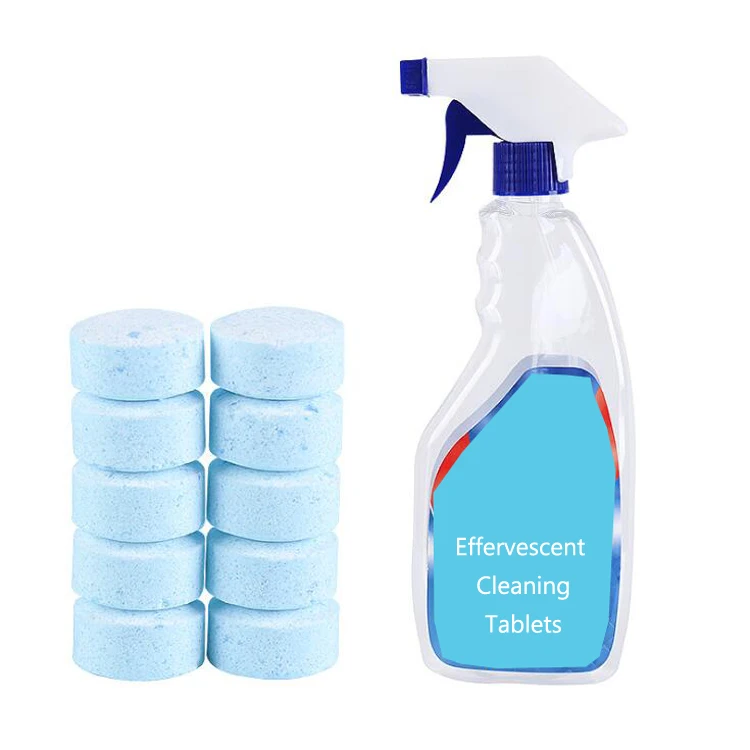 Kitchen / Car Glass 10PCS Fine Concentrated Solid All Purpose Effervescent Cleaning Multifunctional Effervescent Spray Cleaner