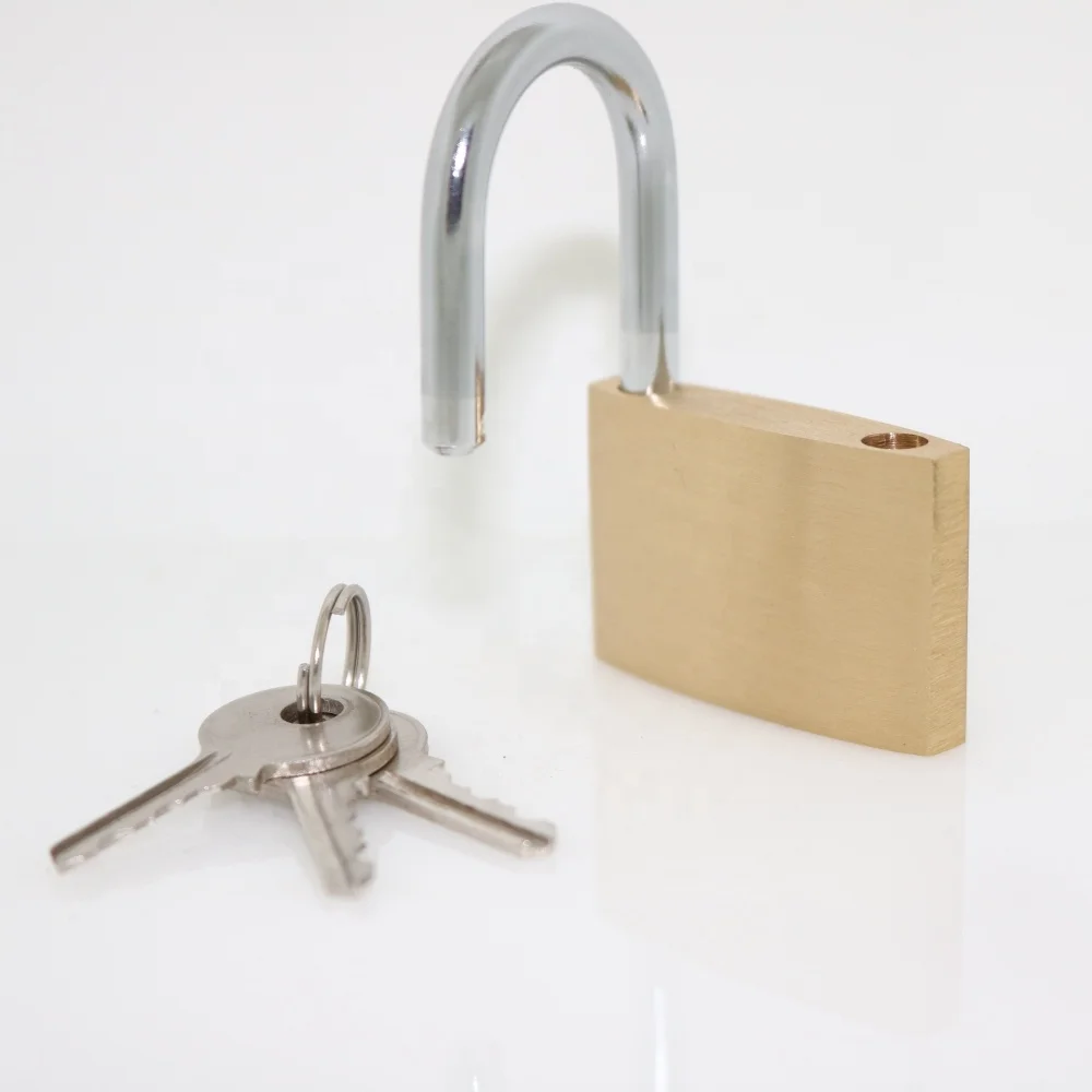 20mm thin type brass padlock high security cheap anti cut anti rust luggage lock