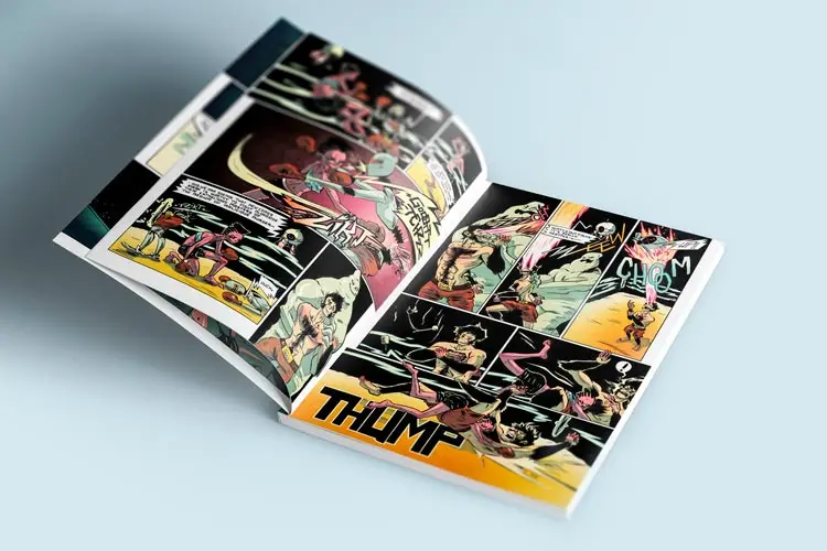 High Quality Custom Full-Color Mini Comic Book Printing Service Low Cost Catalog & English Books on Fancy Paper