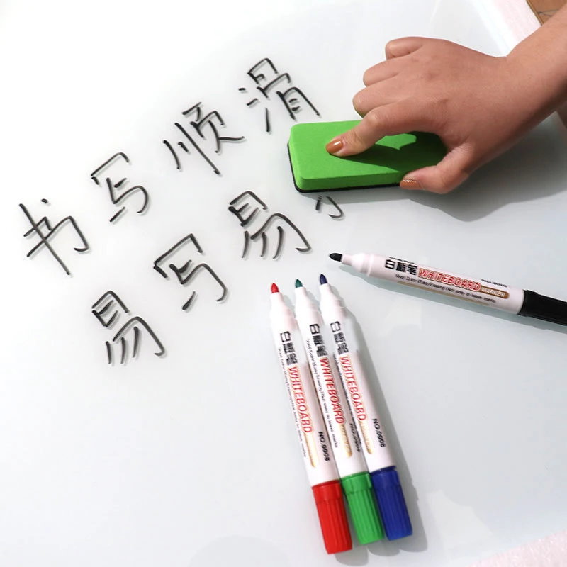cheap 3 Colors dry erase writing smoothly whiteboard Markers pen set