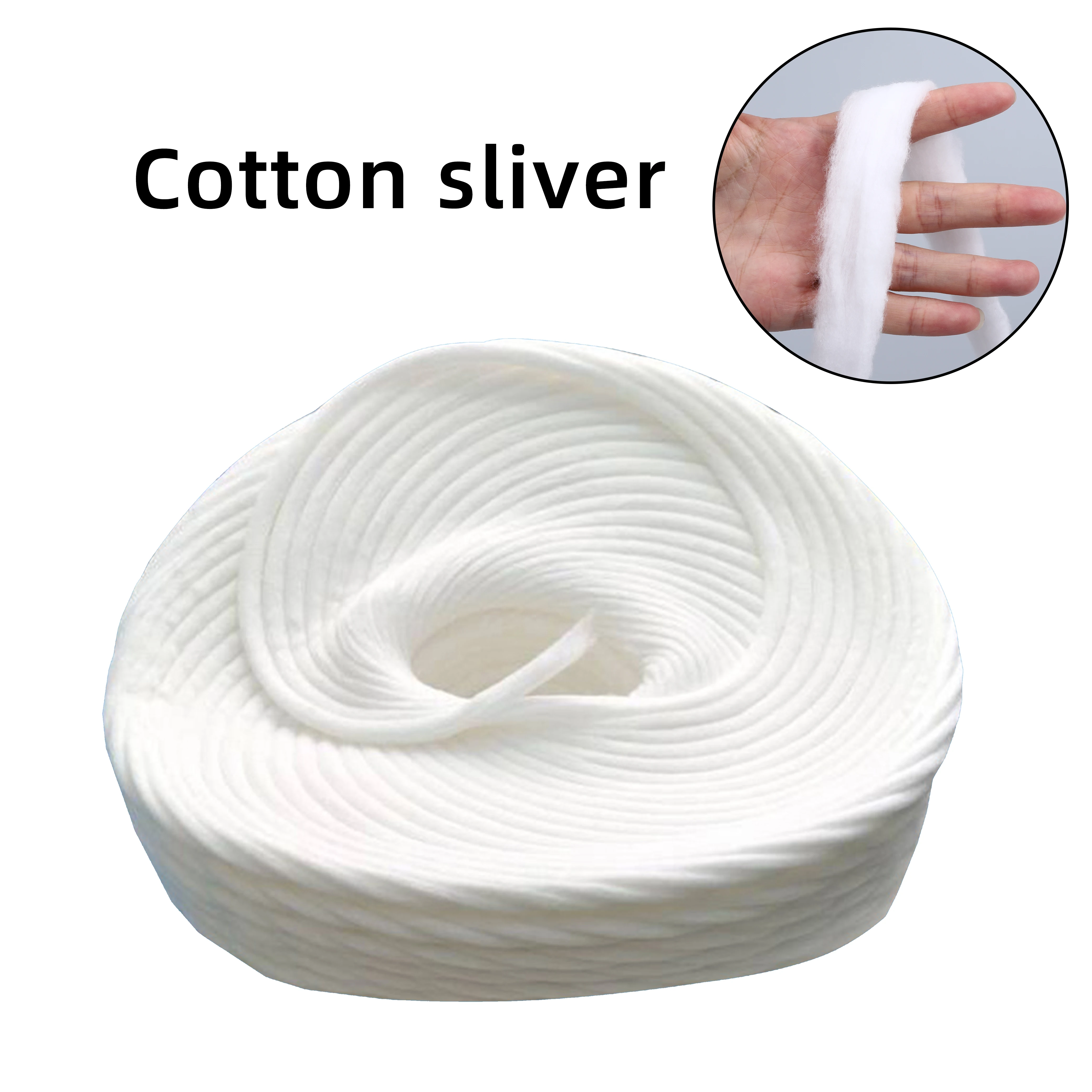 Absorbent Combed Cotton Sliver Cotton String Cotton Coil
