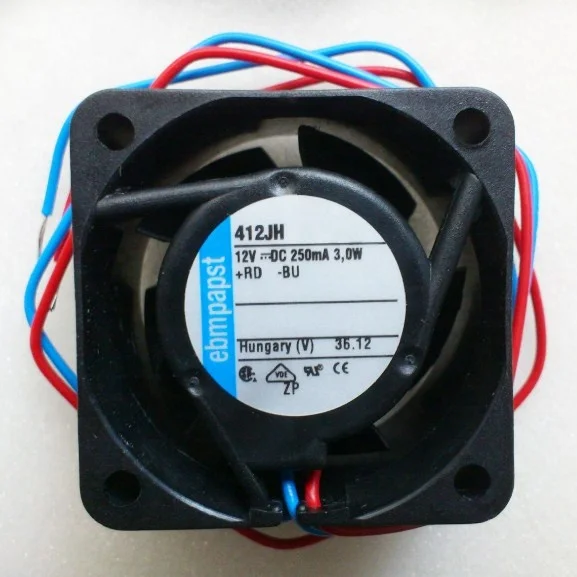412JH ebmpapst fan axial fan EBM-PAPST TYPE:412F-2H EBM FAN DC 12V