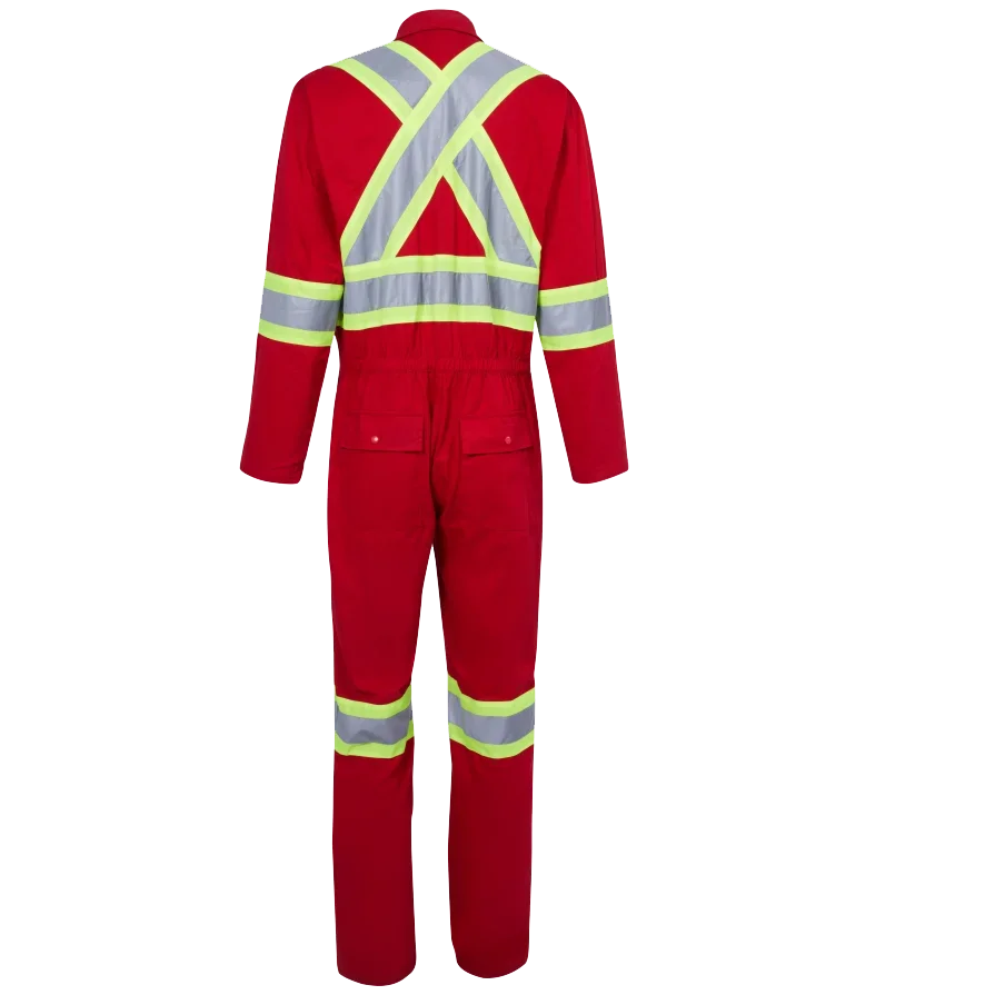Hi Vis work clothing  coverall   Safety Reflective Cotton Coverall  Safty Working Uniform