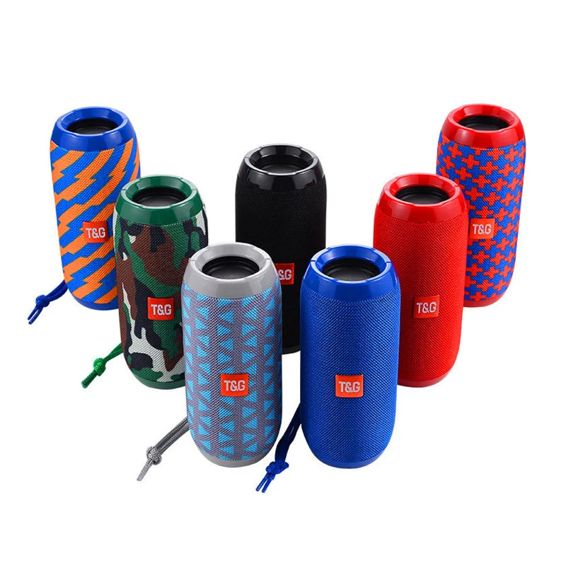 TG117 Speakers Outdoor Sports Waterproof Fabric Portable Stereo Hifi Subwoofer Bass Wireless BT Speaker