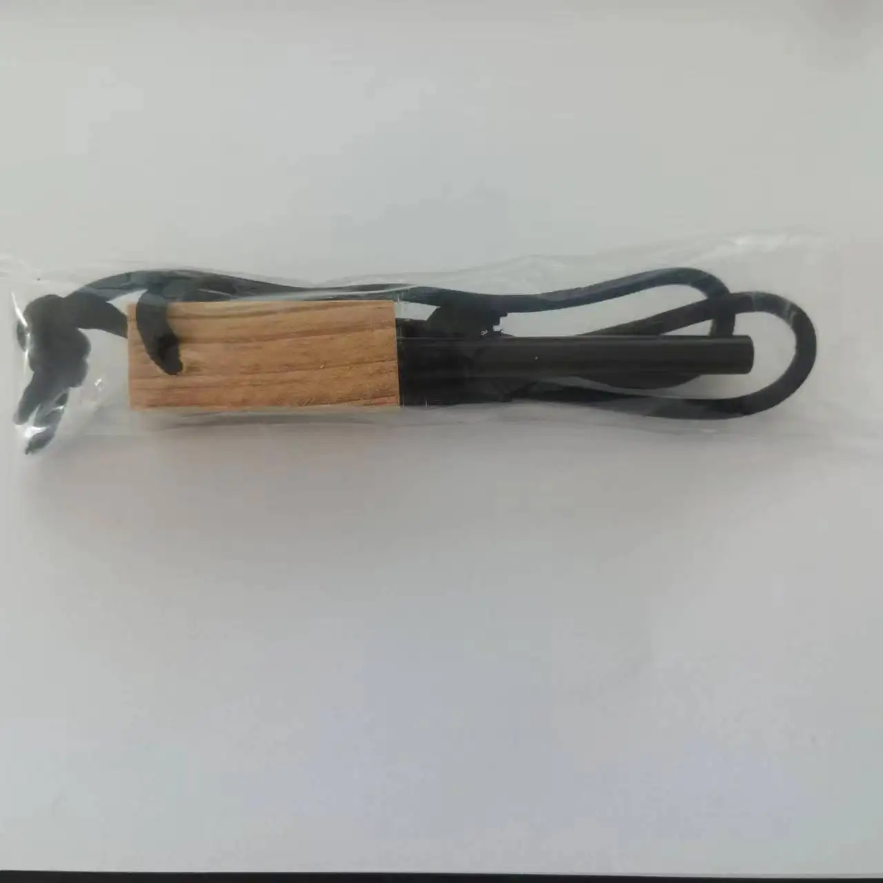 WHOLESALE CUSTOM EMERGENCY FLINTSTONE FIRE STEEL  MAGNESIUM LIGHTER FLINT WOOD HANDLE FIRE STARTER