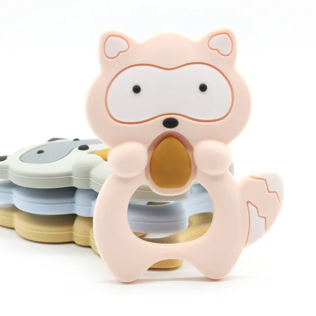 Squirrel Teether  BPA free  LFGB  approved food Silicone Sensory organic baby teether chew Toys