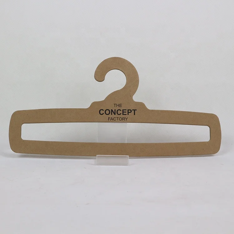 Custom Logo Printed 3.0MM Thickness Kraft Paper Scarf Display Hanger Towel  Display Hook