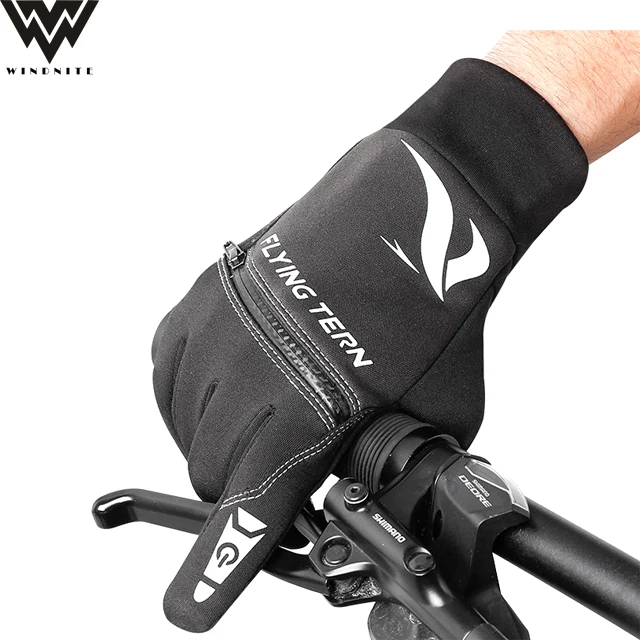 Breathable Full Finger Pad Touch Screen Sport Motorcycle Riding Bike Bicycle Cycling Gloves